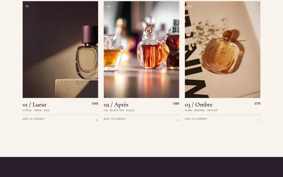Bt D12 Luxury Fragrance interior page and content preview