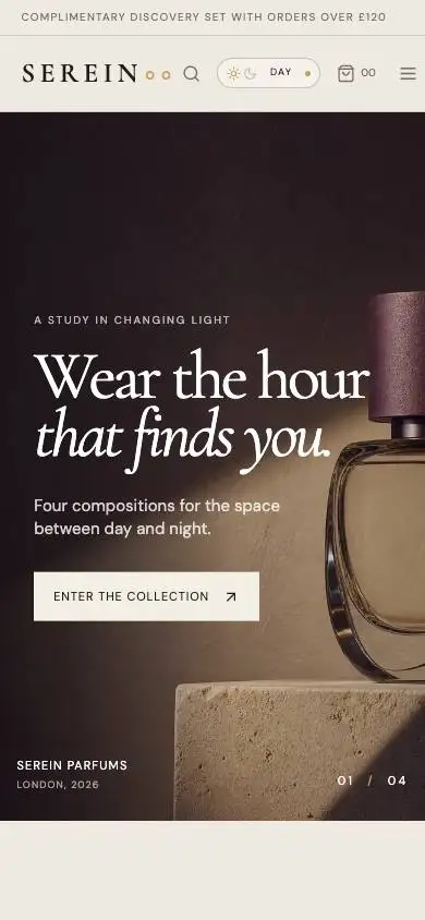 Bt D12 Luxury Fragrance mobile website preview