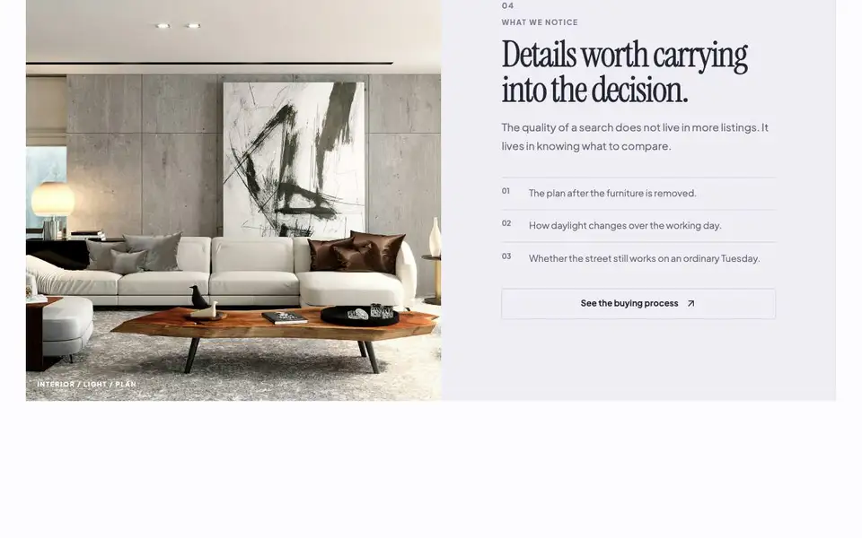 Linden & Hale — Buyer-Focused Agency interior page and content preview