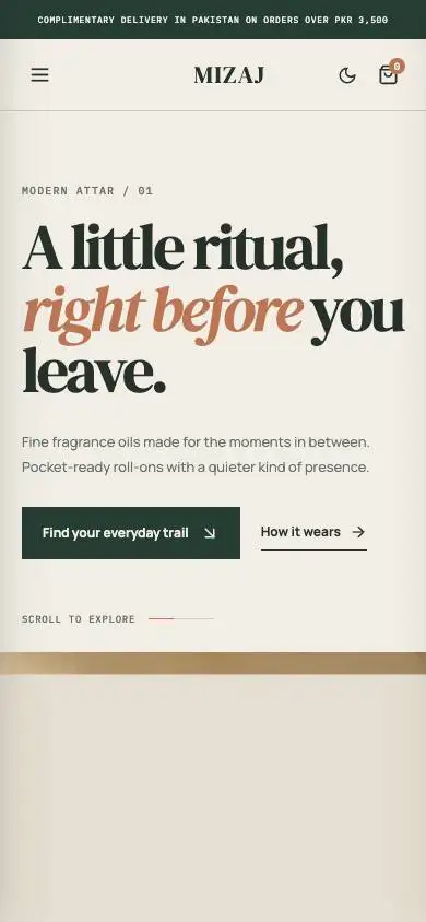 Everyday Roll On Attar mobile website preview