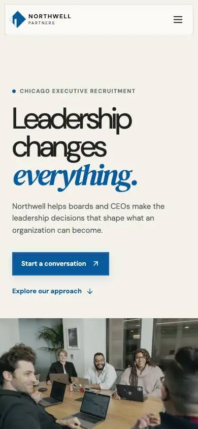 Northwell Partners — Executive Recruitment & Market Intelligence mobile website preview