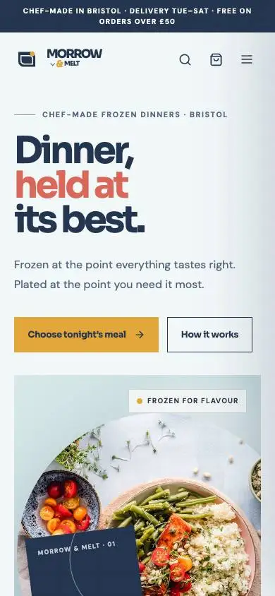 Fdl08 Frozen Gourmet Meals mobile website preview