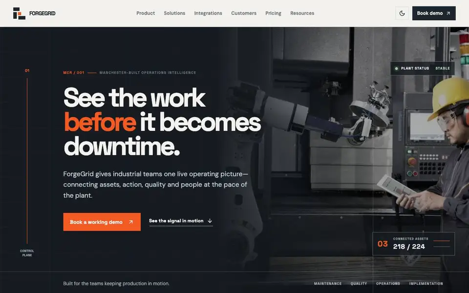 Industrial B2b Platform website screenshot