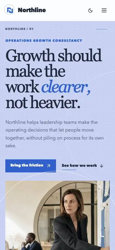 Northline — Operations Growth Consultancy mobile website preview