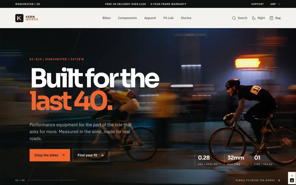 Performance Cycling Commerce website screenshot